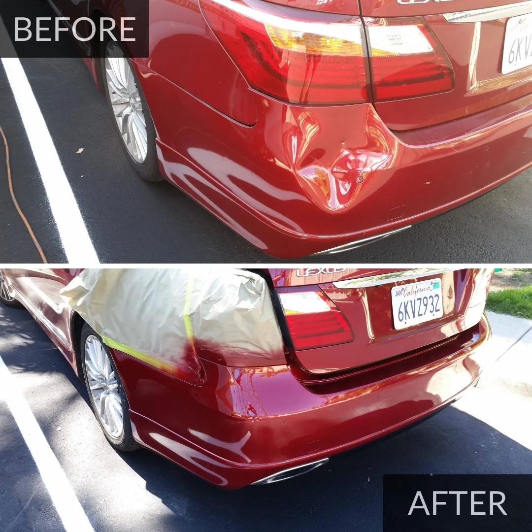 Lexus Dent Repair At Patriot Mobile Bumper Repair