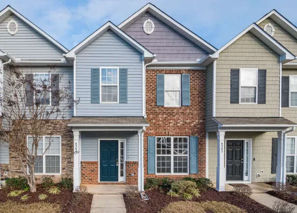 Clean residential neighborhood homes served by Bin Busters exterior cleaning services.