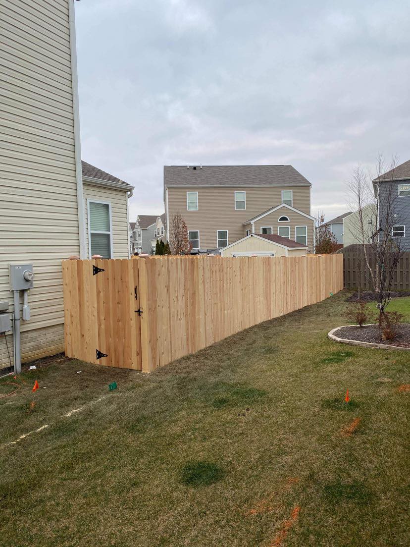 fence installation project in progress urbana ohio