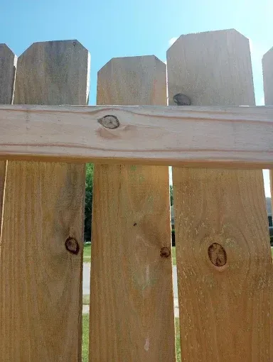 custom fencing project backyard urbana ohio