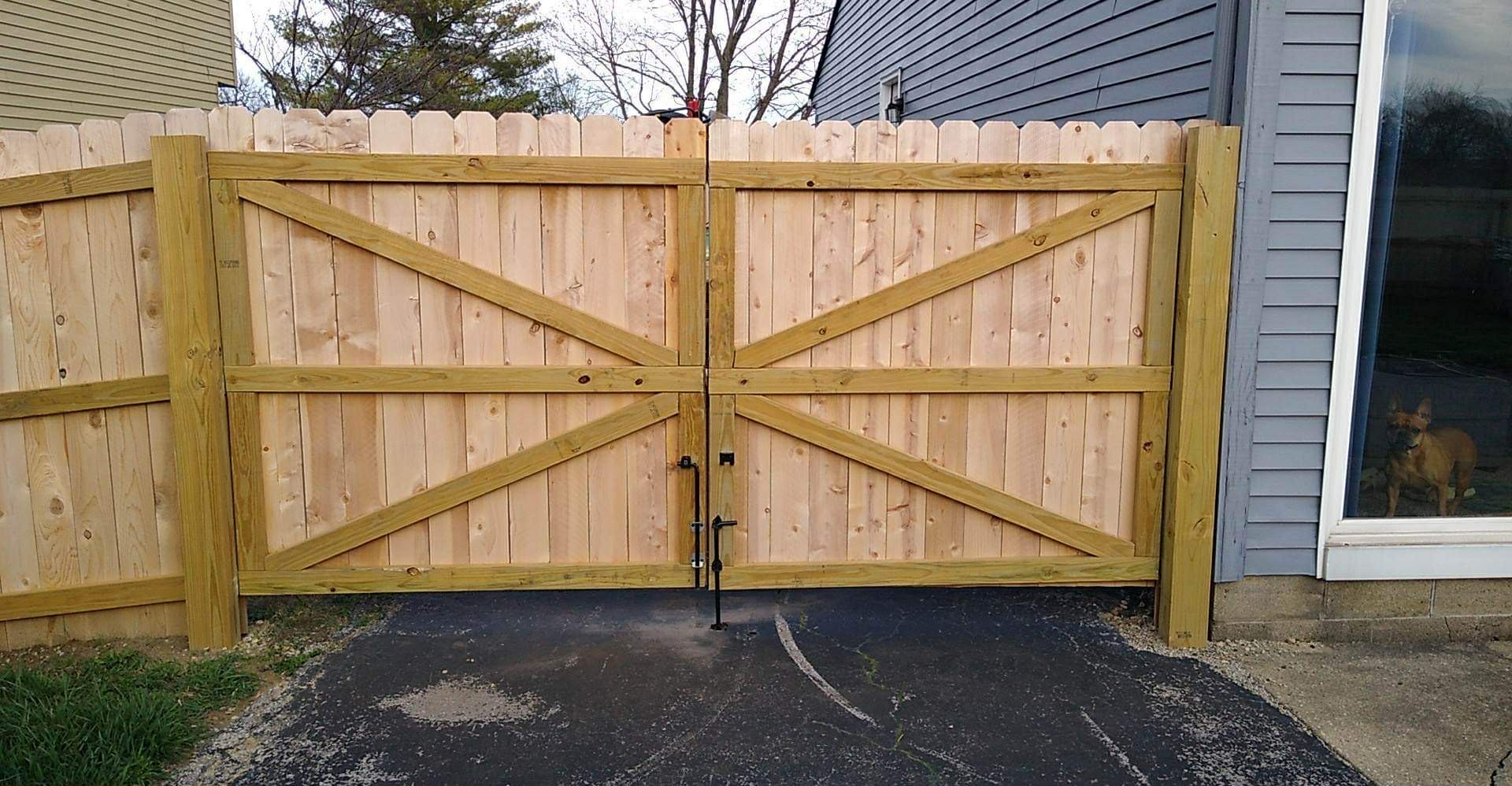 wood fence gate installation urbana ohio