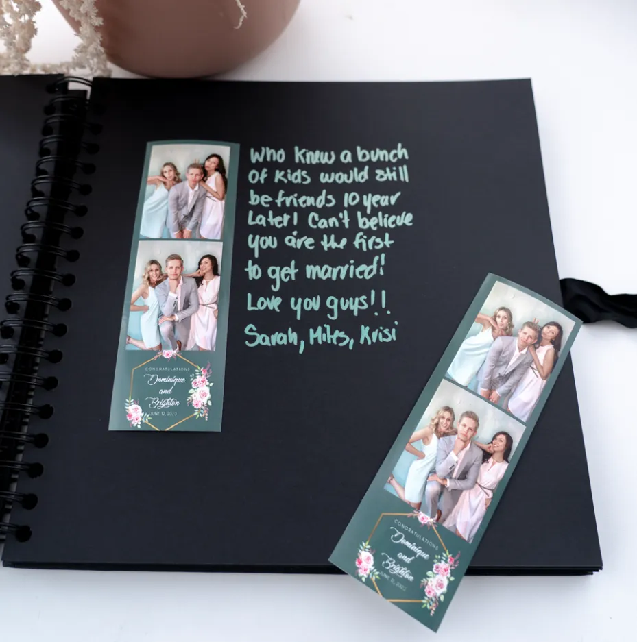 New jersey photo booth rental guest book