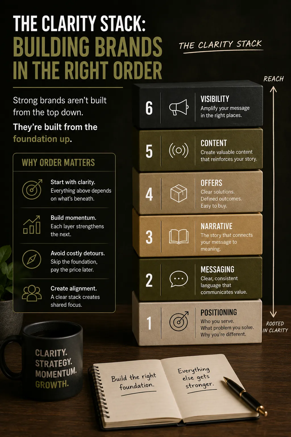 The B2B Brand Building Framework: The 6-Layer Clarity Stack