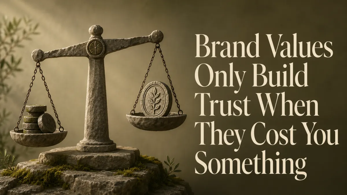 Brand Values Only Build Trust When They Cost You Something