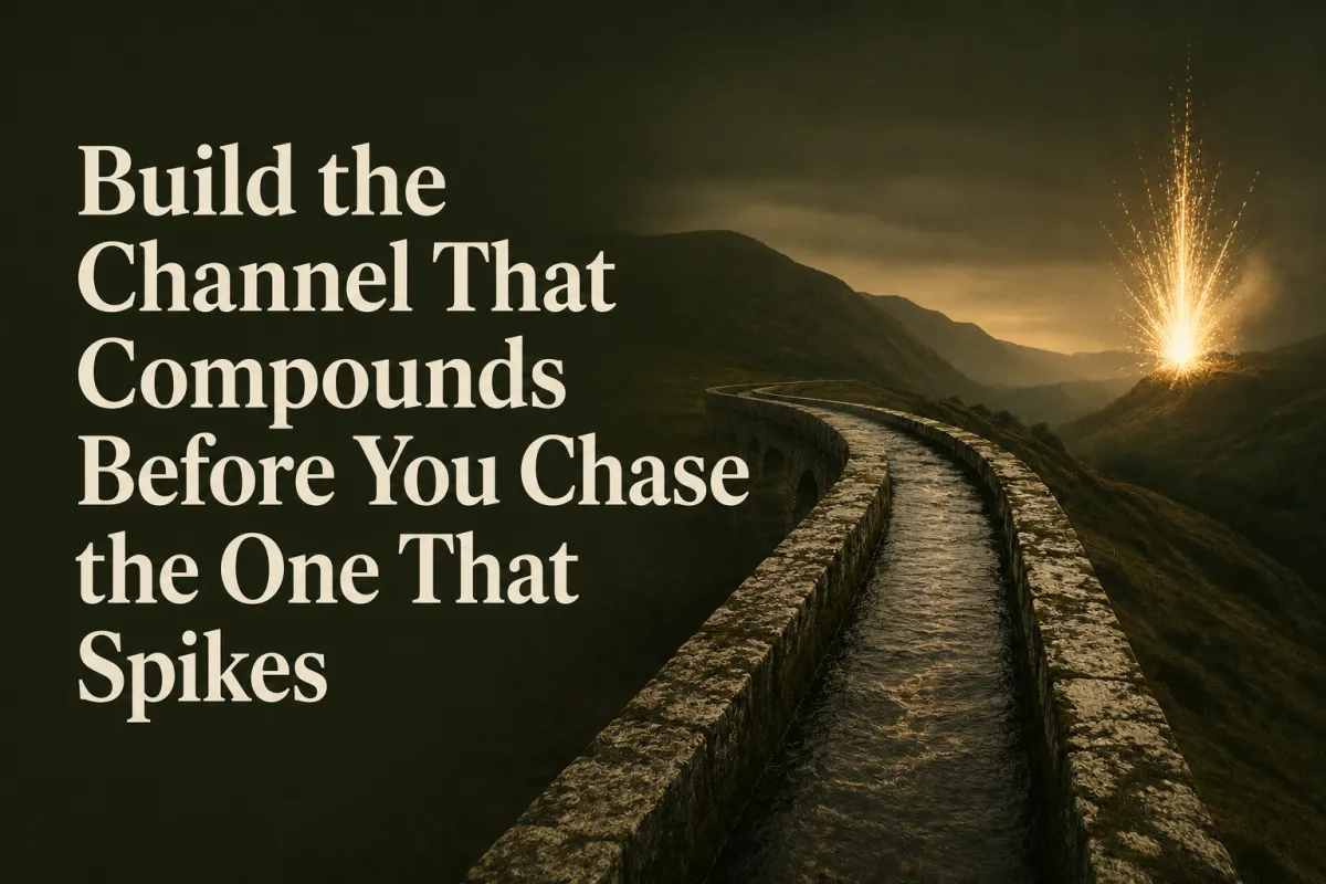 Build the Channel That Compounds Before You Chase the One That Spikes