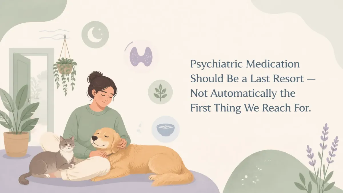 Psychiatric Medication Should Be a Last Resort — Not Automatically the First Thing We Reach For