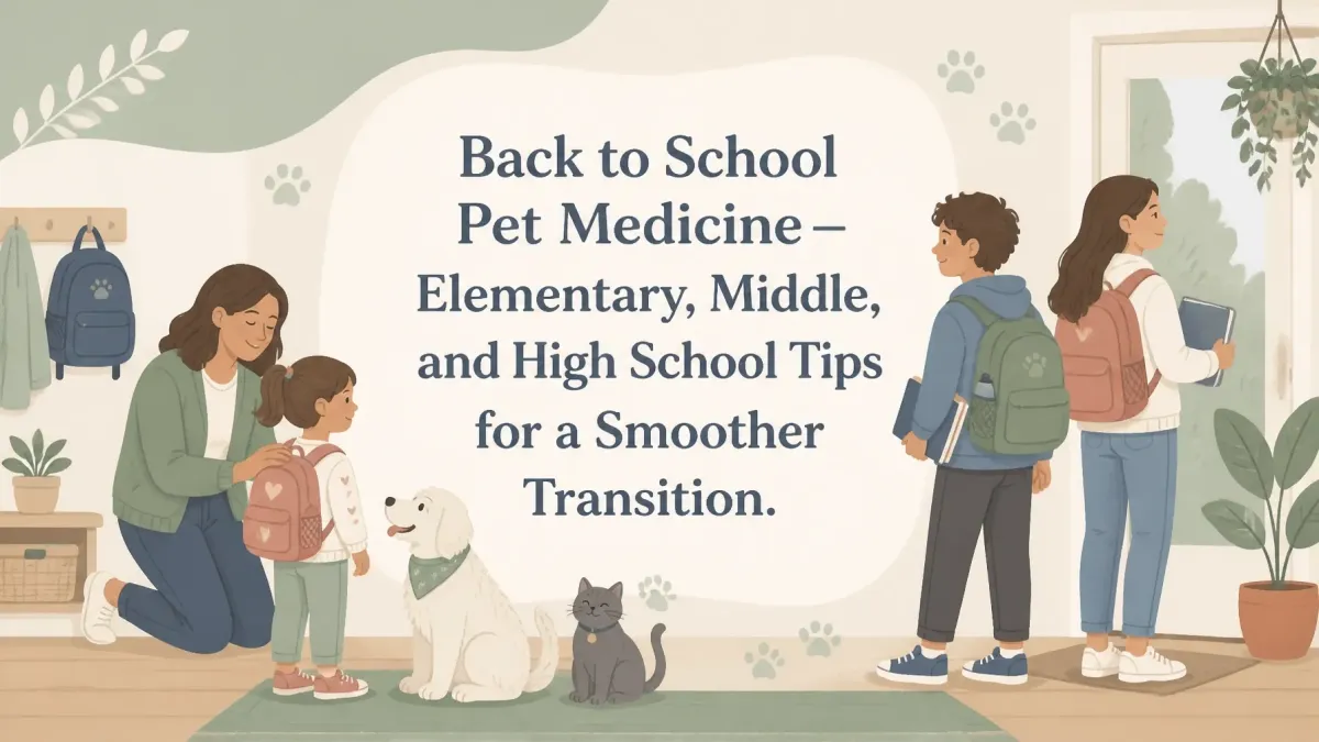 Back to School Pet Medicine — Elementary, Middle, and High School Tips for a Smoother Transition