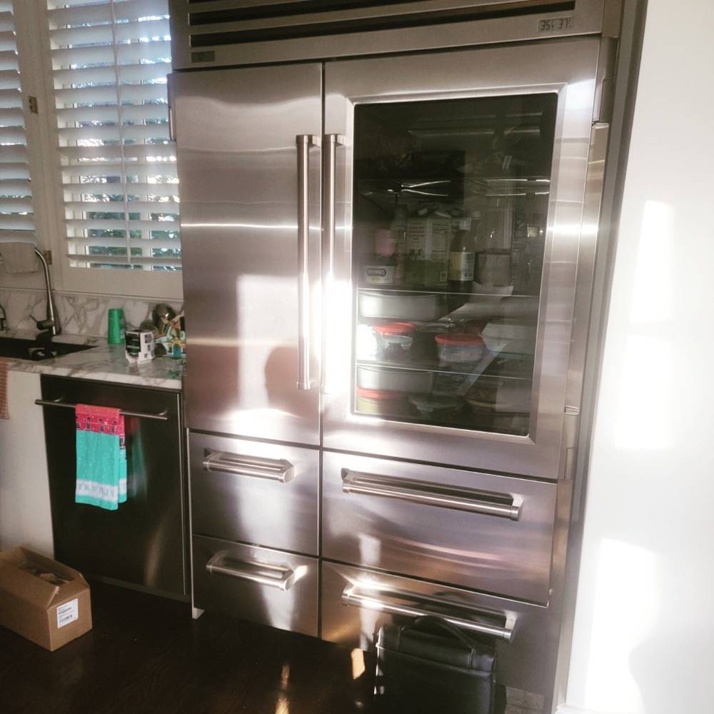 Sub-Zero Pro 48 glass-door refrigerator repair in Buford, GA