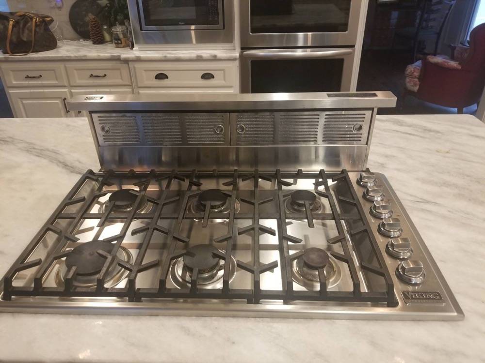 Gas cooktop with downdraft repair in Buford, GA