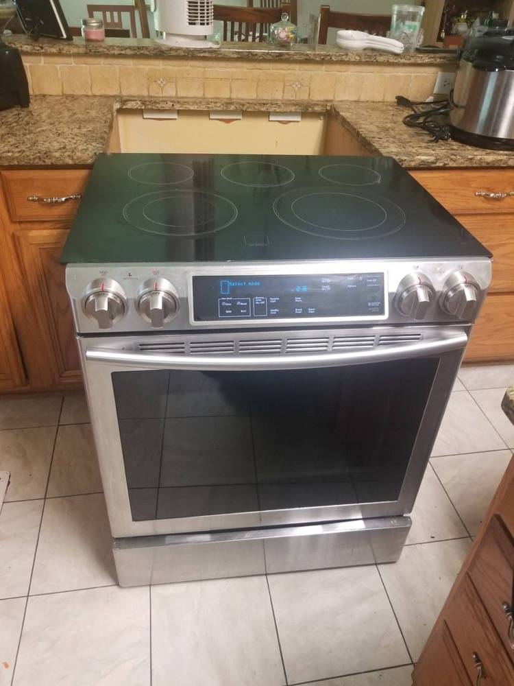 Samsung slide-in range repair in Buford, GA