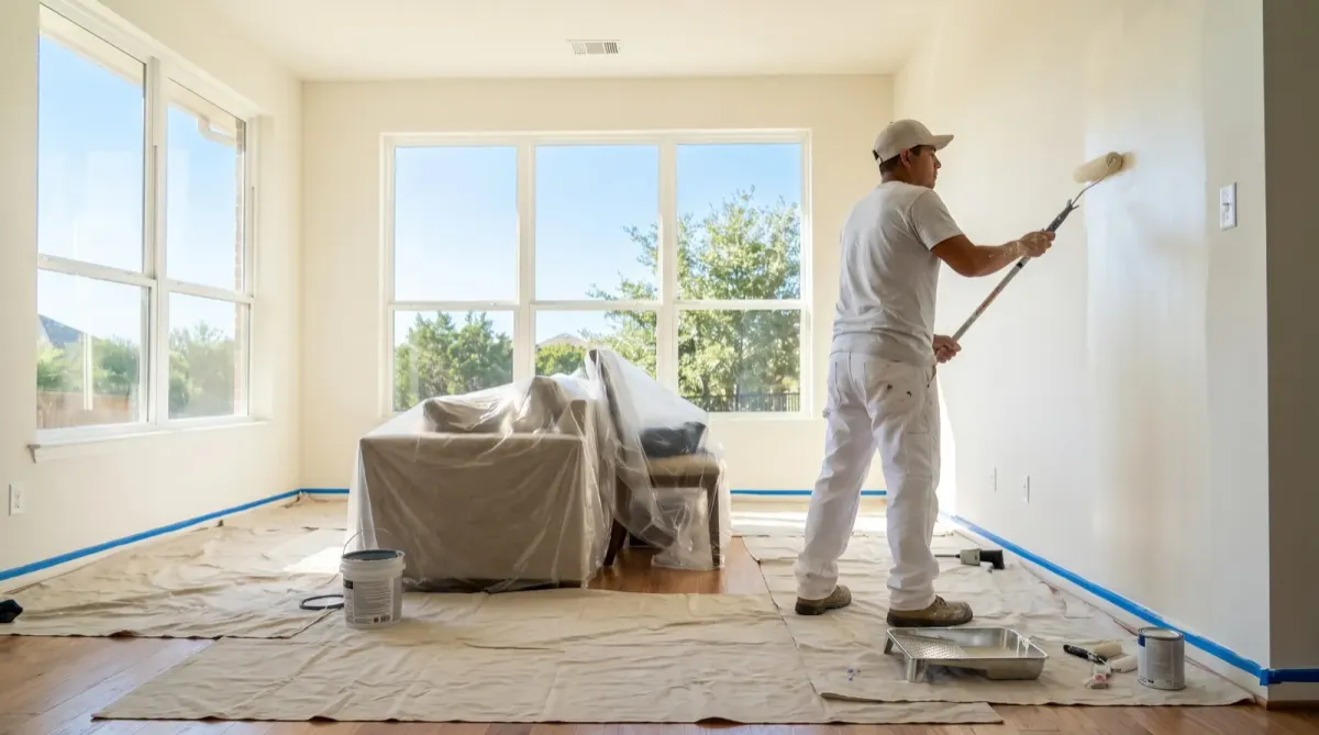 Highpoint Painting on an exterior painting up close job in Tucson