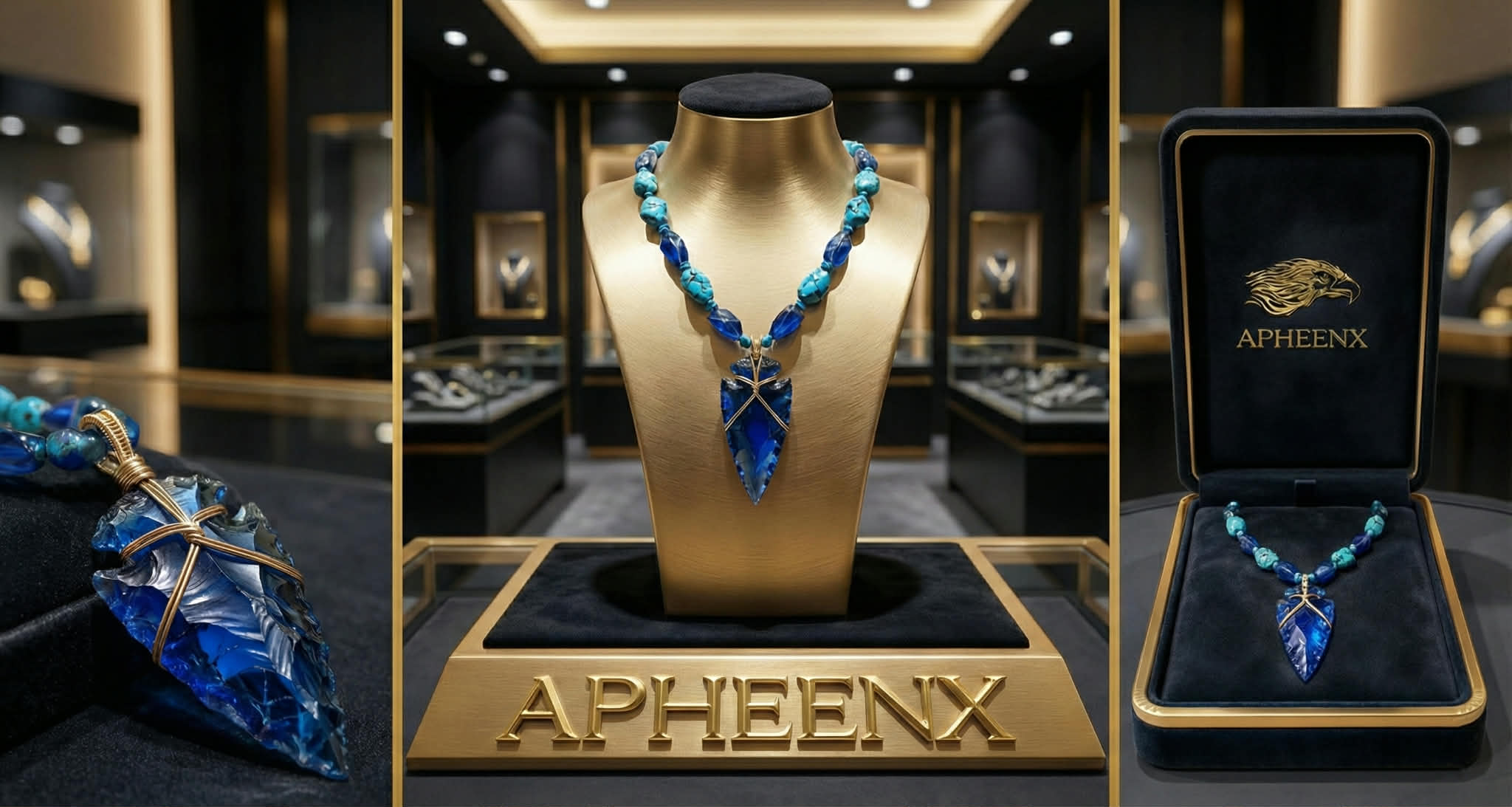 Close-up of elegant fine jewelry on a neutral background