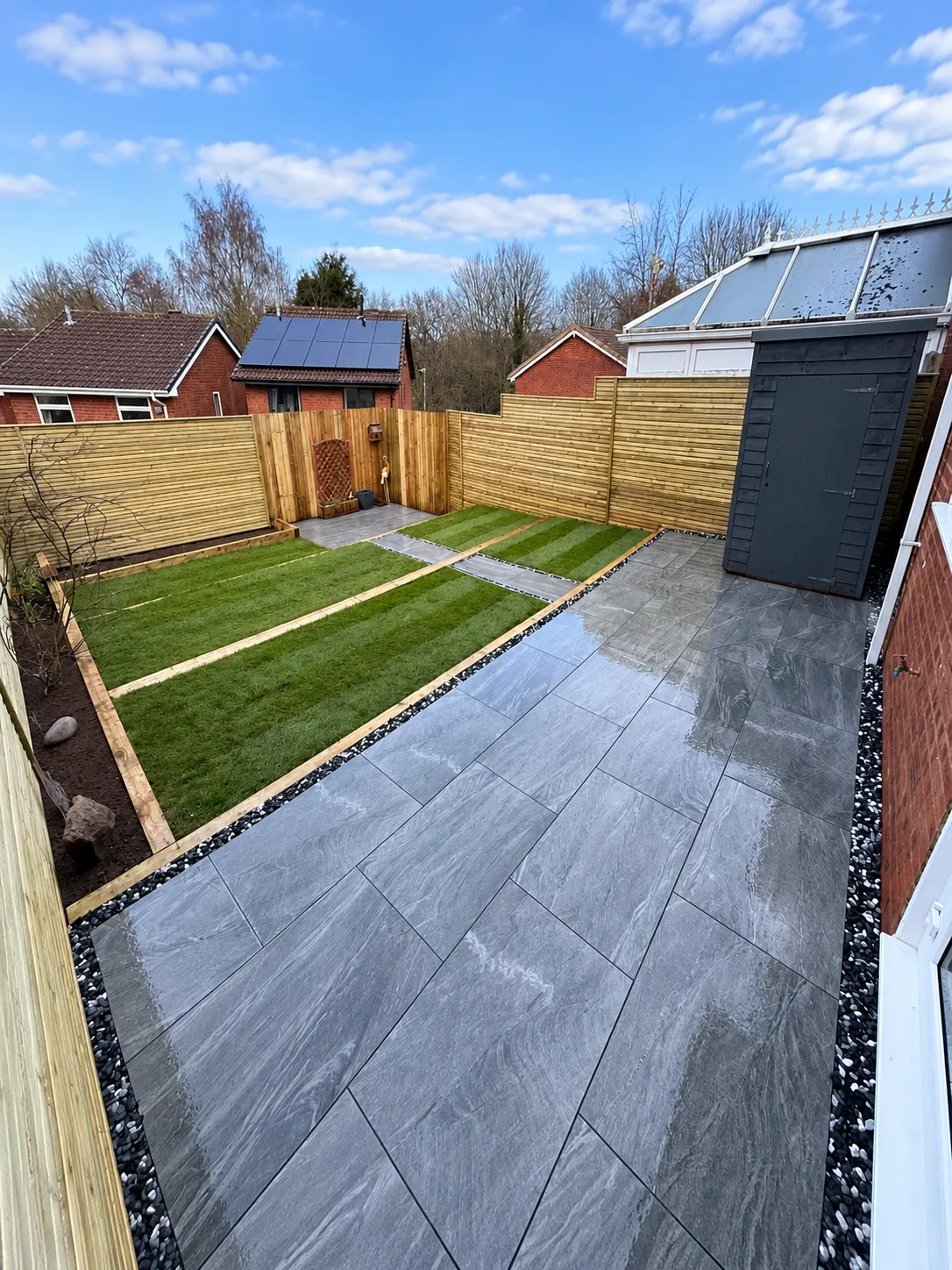 Porcelain and Indian Stone Paving in Telford, Shropshire