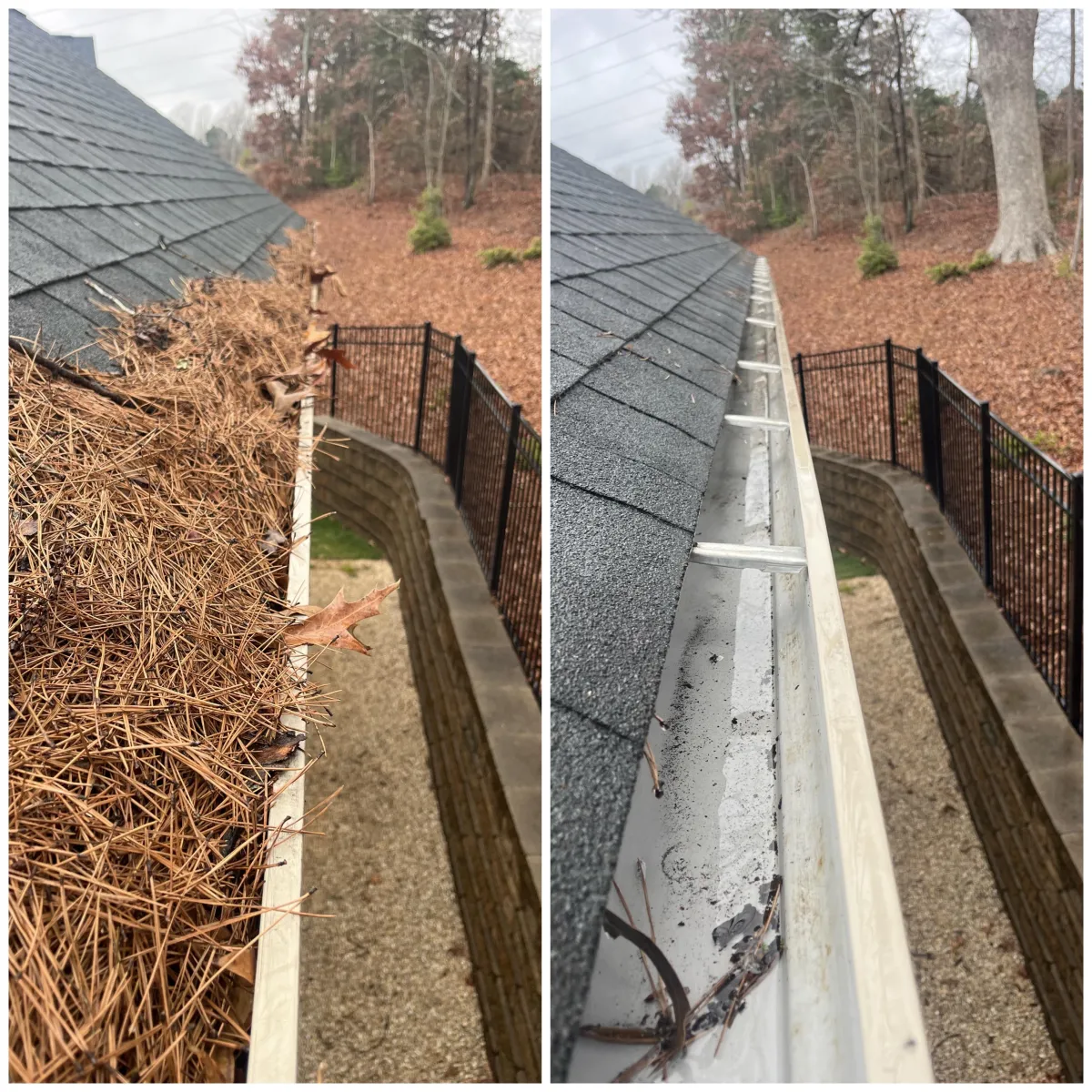 Gutter Before and After