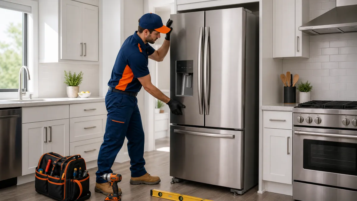 Installation help for refrigerators, dryers, dishwashers, stoves, and related appliances. in Rockville
