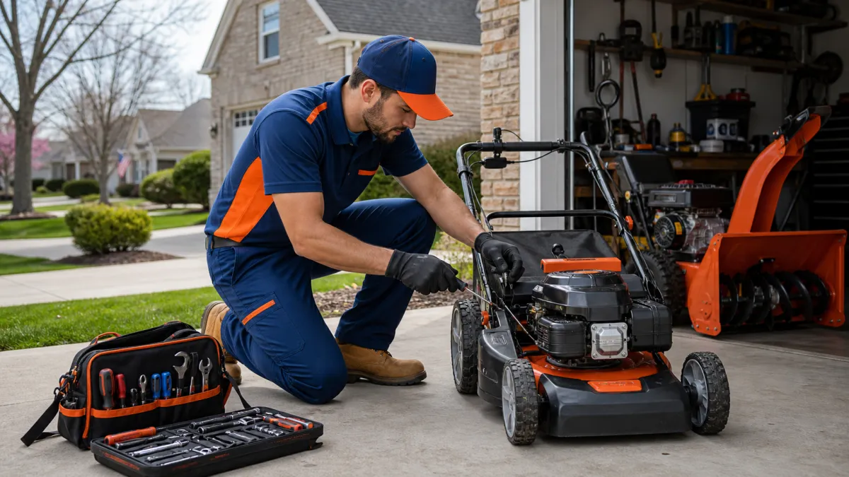 Repair for mowers, chainsaws, leaf blowers, trimmers, snow blowers, pressure washers, and tillers. in Rockville