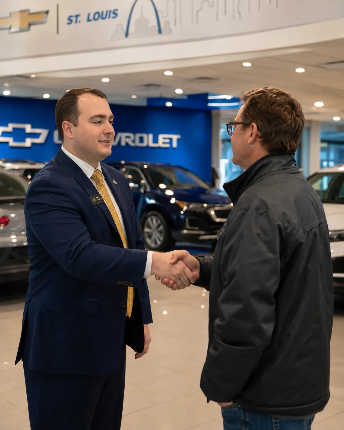 Luxury vehicle being serviced quickly