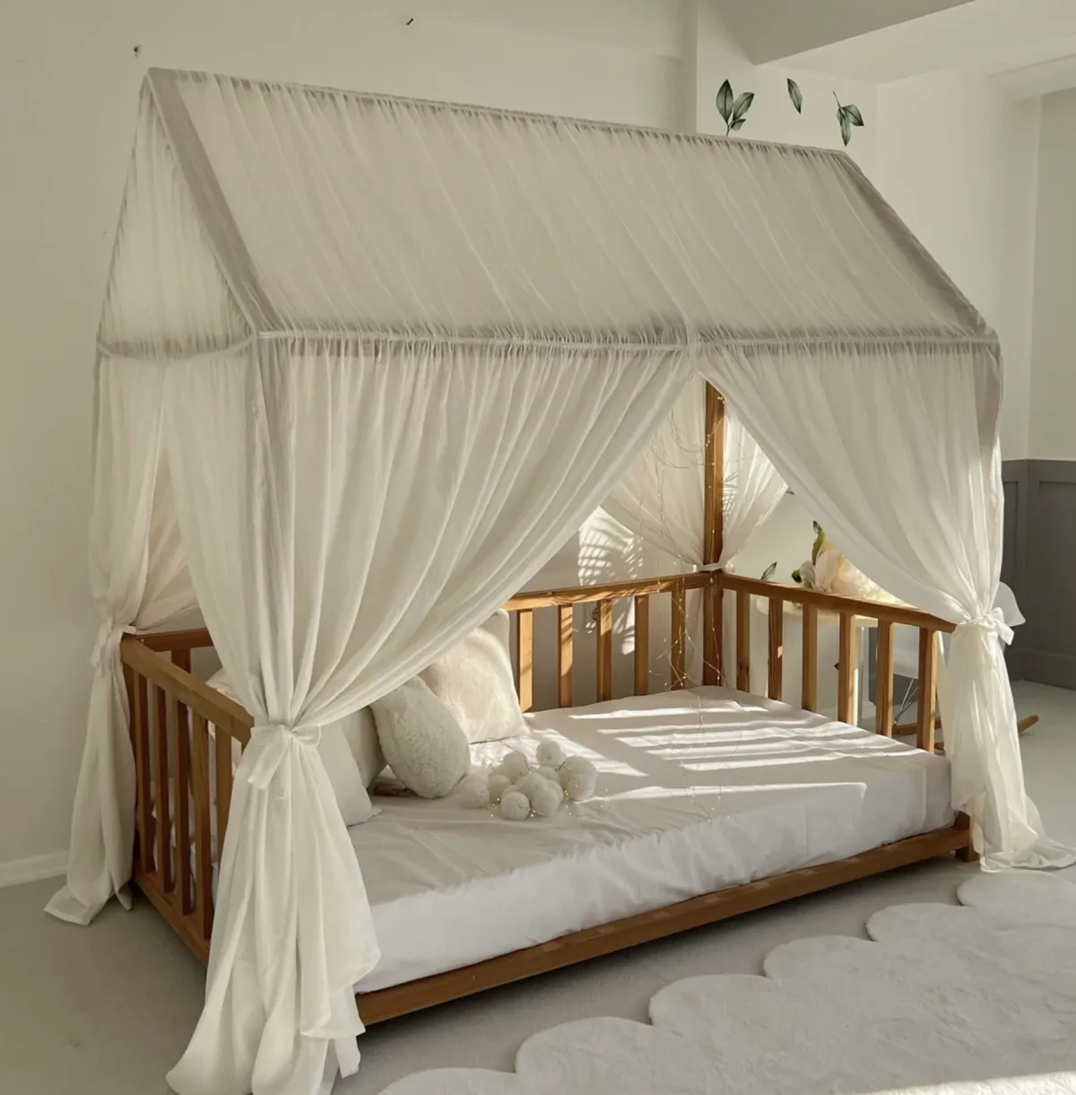 Customized Montessori Bed Canopy, Curtains