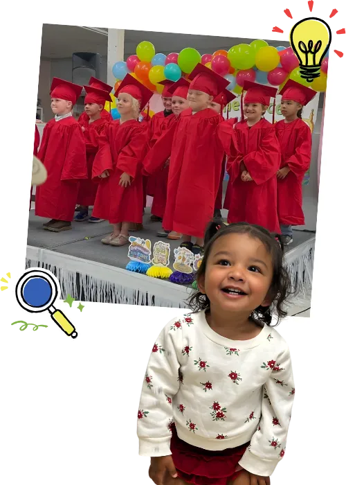 Child learning in preschool