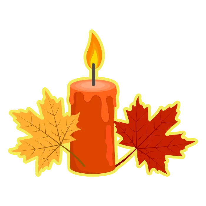 thanks giving candle