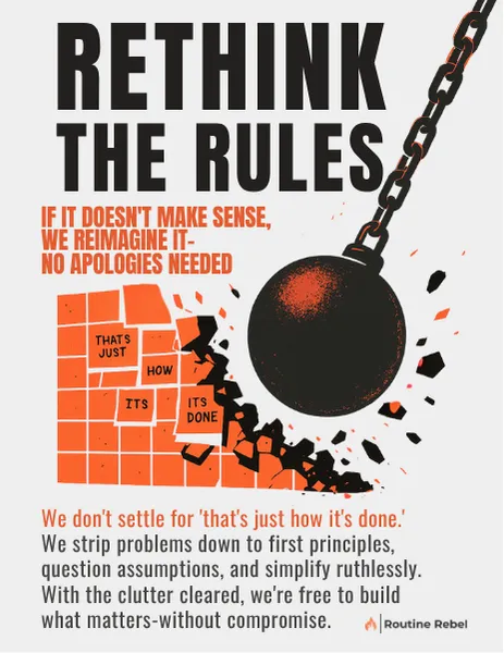 Rethink The Rules Poster