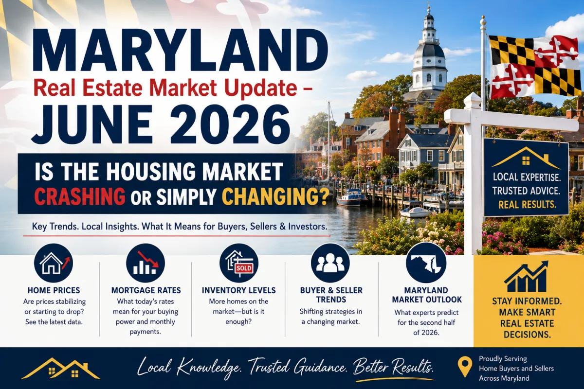 Maryland Real Estate Market Update – June 2026: Is the Housing Market Crashing or Simply Changing?