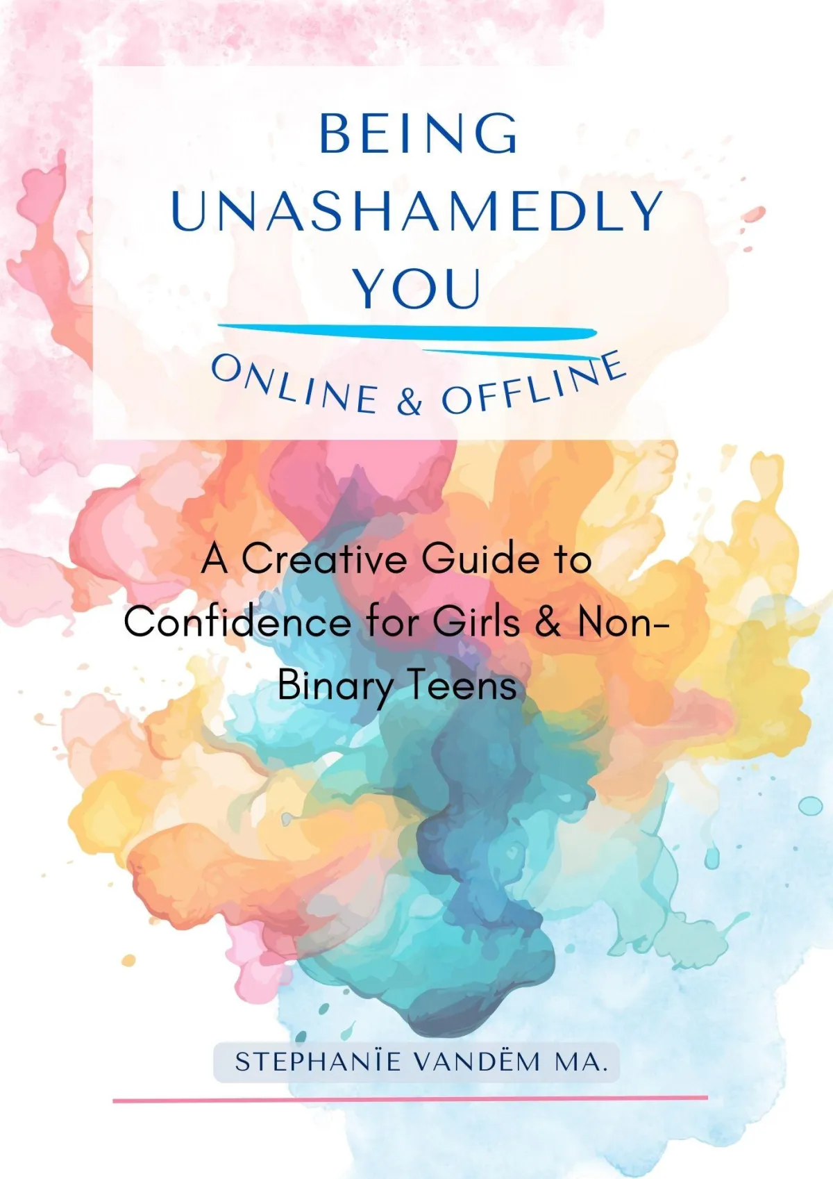 Creative Guide to online Confidence for Girls & Non-Binary Teens. Anxiety, stress, bullying 