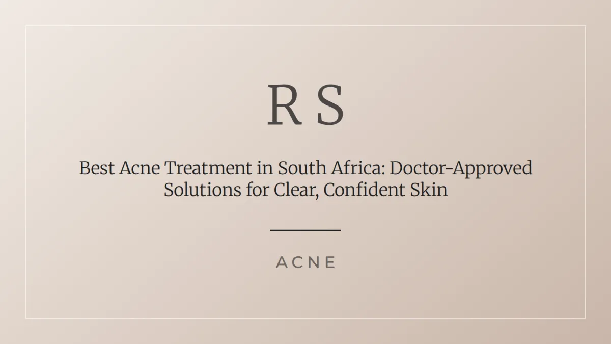 Best acne treatment in South Africa doctor-approved solutions Radiant Secrets
