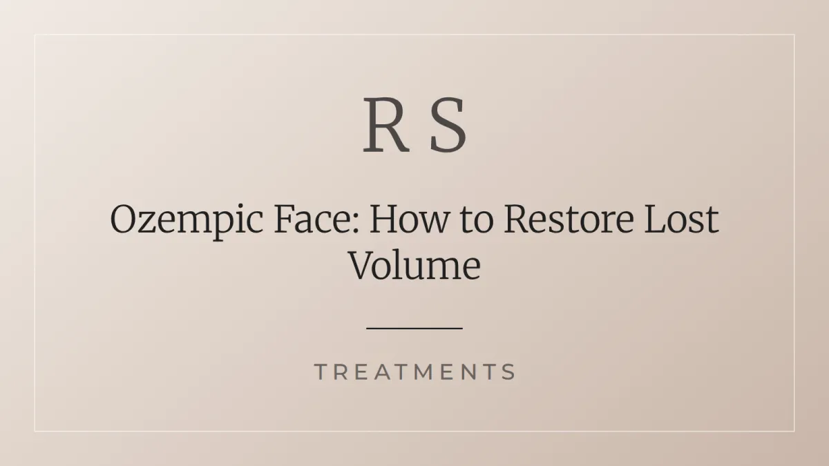 Ozempic Face: Restoring Lost Volume | Radiant Secrets Johannesburg