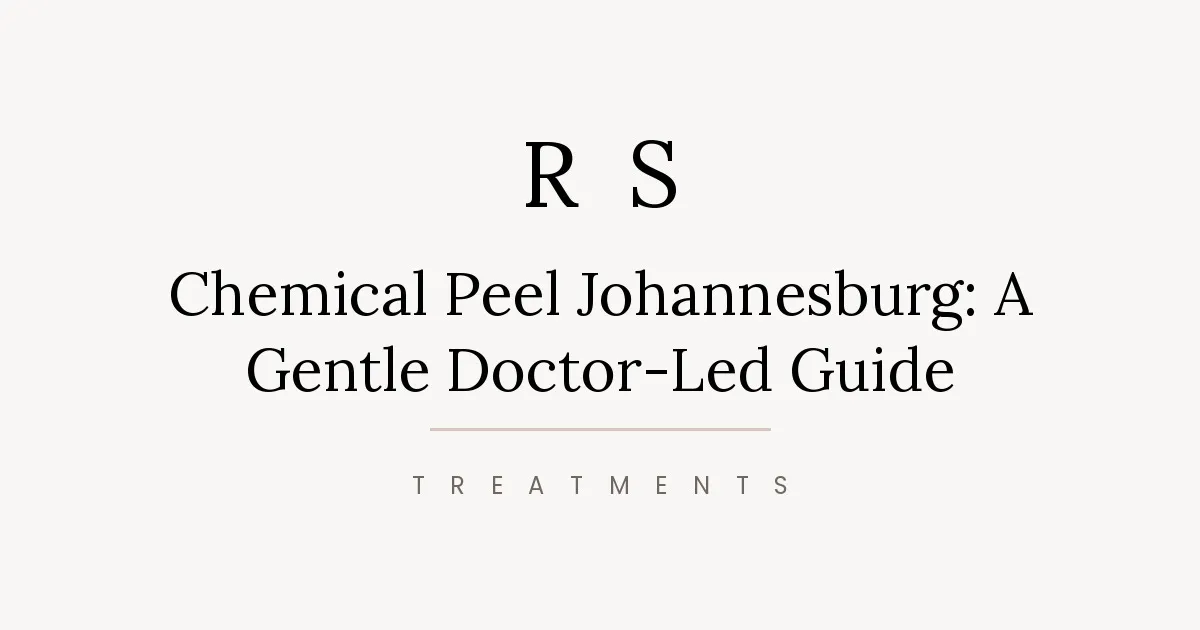 Chemical Peel Johannesburg: Doctor Guide | Radiant Secrets