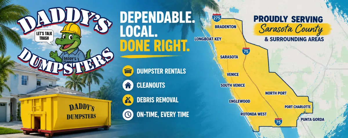 service area for daddys dumpsters