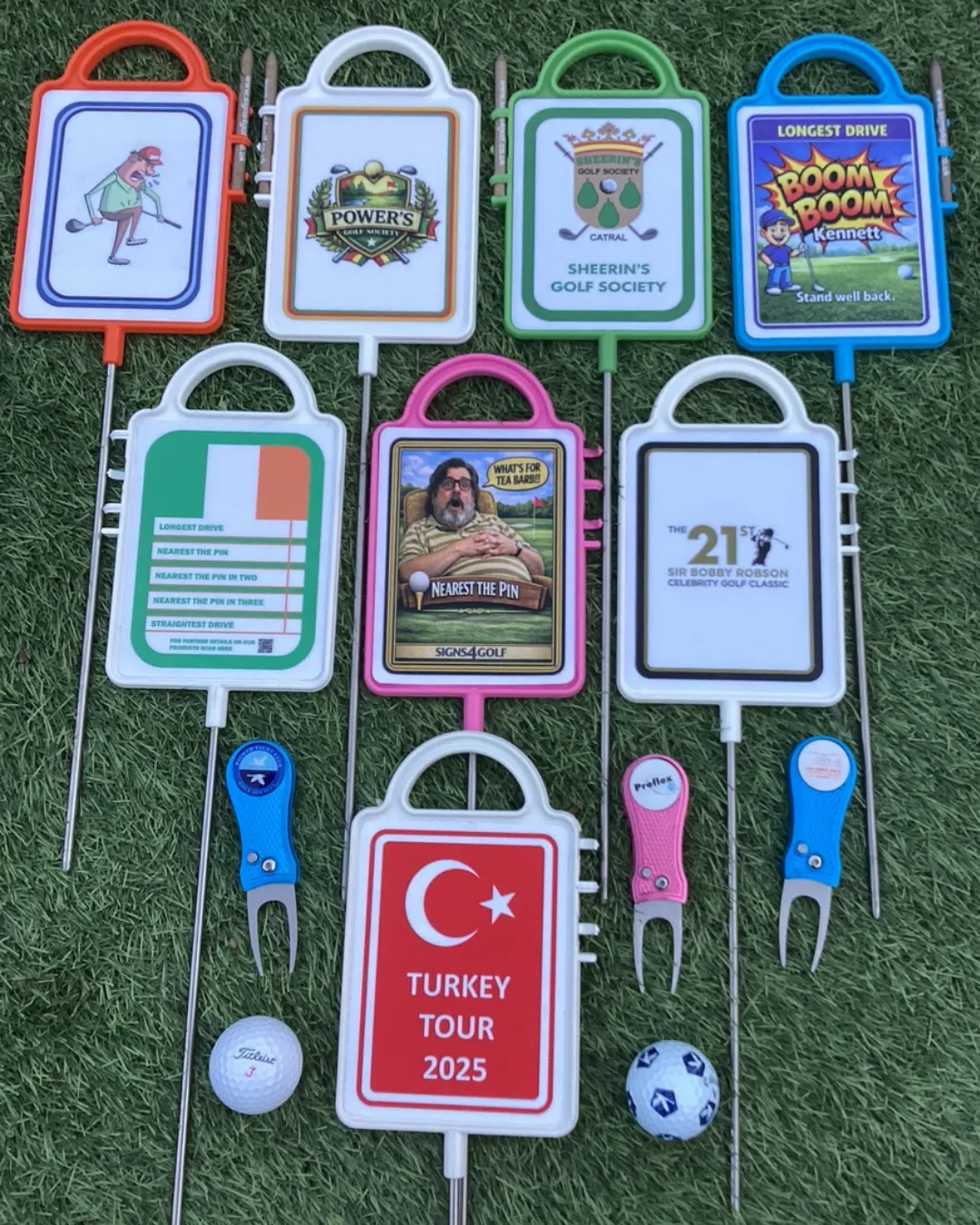 Plastic Golf Course Signs