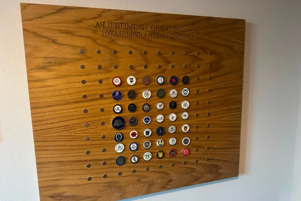 Golf Marker Memorabilia Board