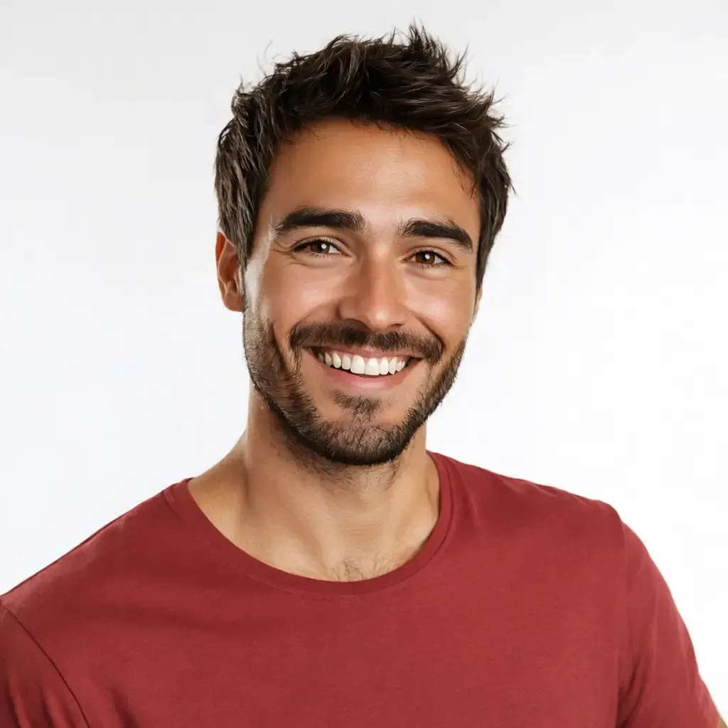 David - happy male customer