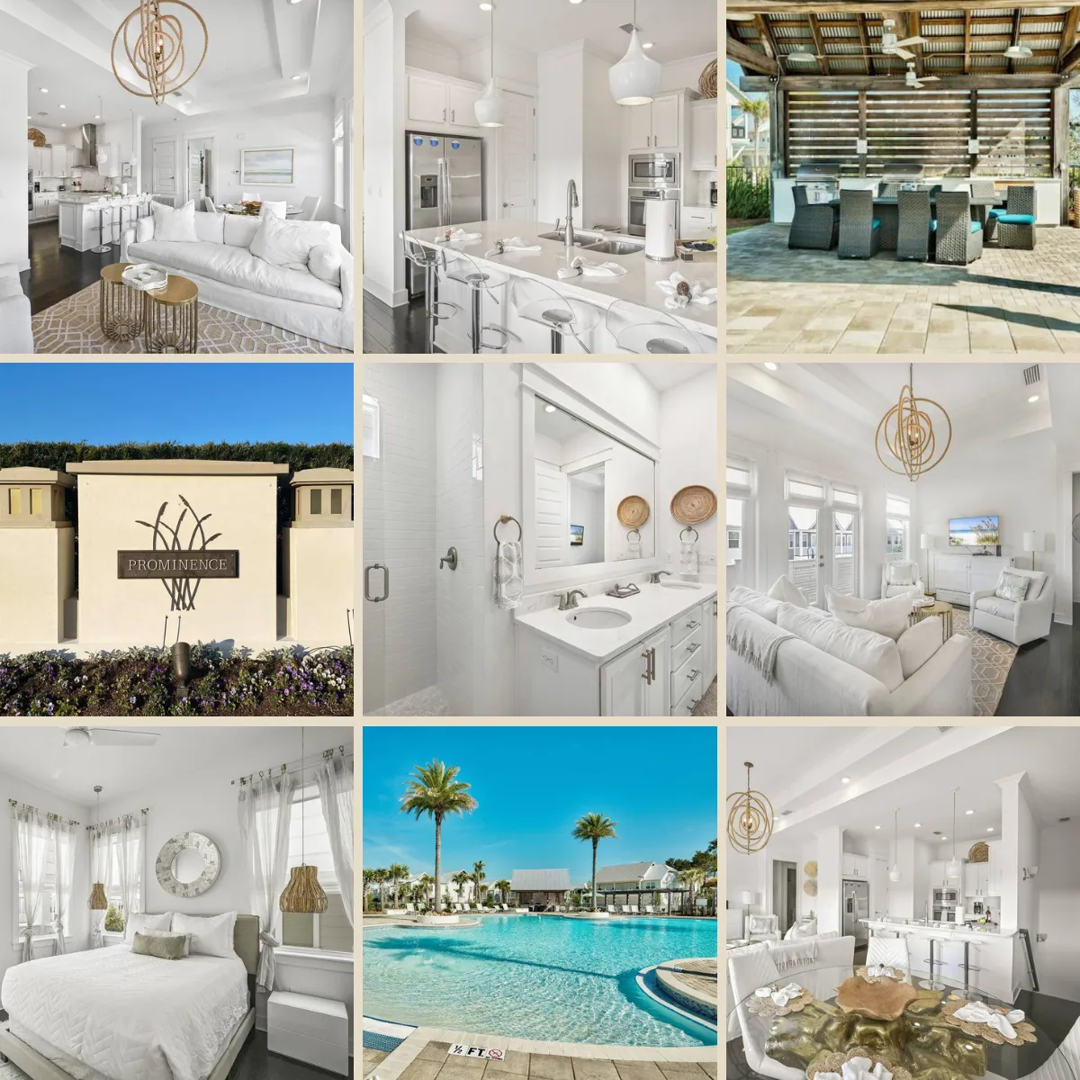 3 beautiful bedrooms, 2.5 baths, 1,800 sq/ft of luxurious space to enjoy while you expore all that 30A has to offer.