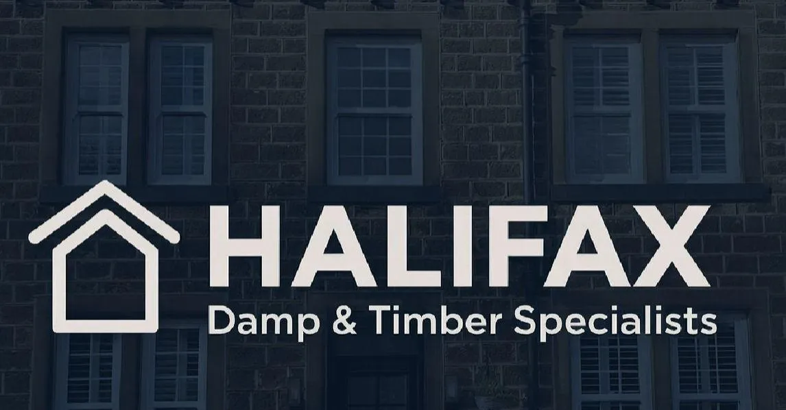 property image overlayed with Haliax Damp & Timber Logo