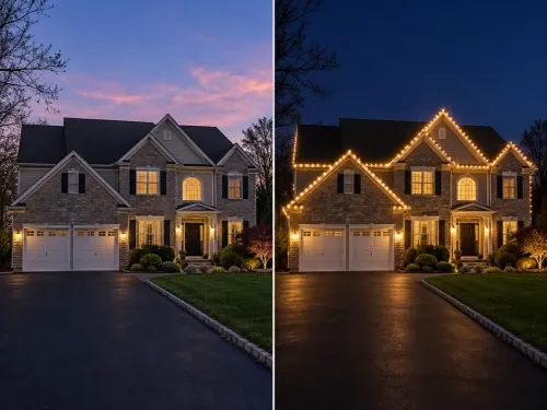 Christmas Light Installation in Manalapan