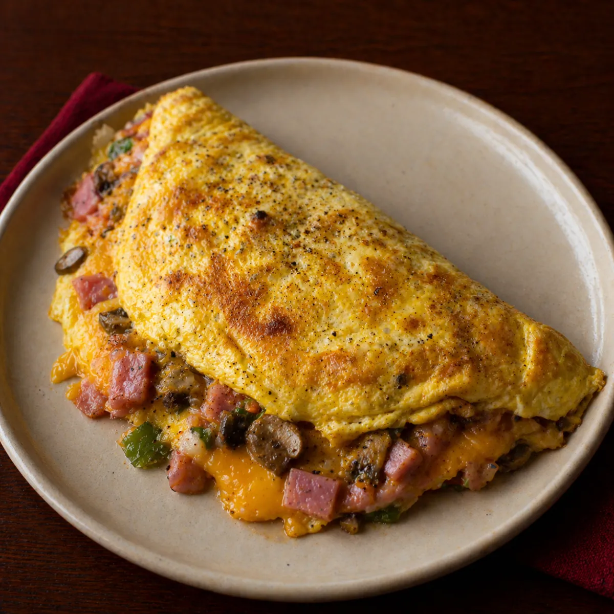 The Garden Omelet loaded with fresh seasonal vegetables