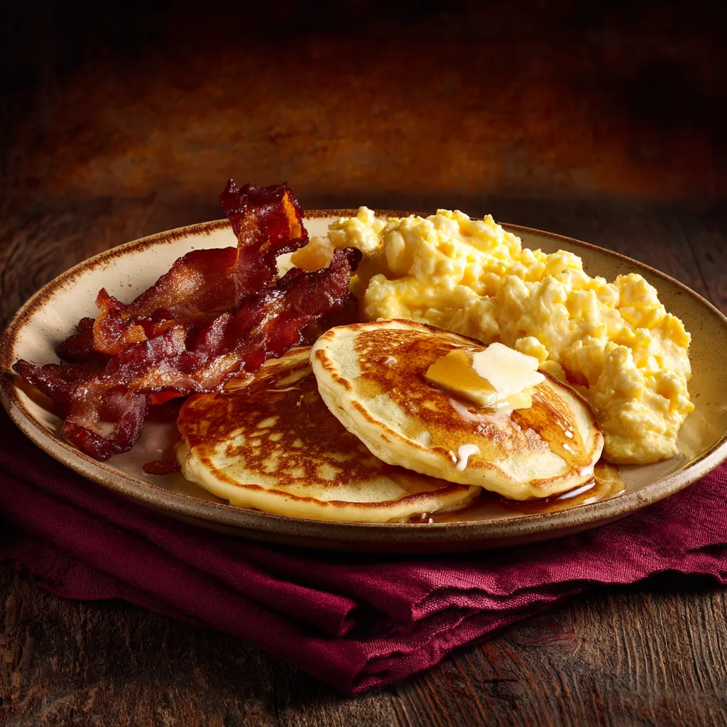Pancake combo plate at Kitchen Pride East