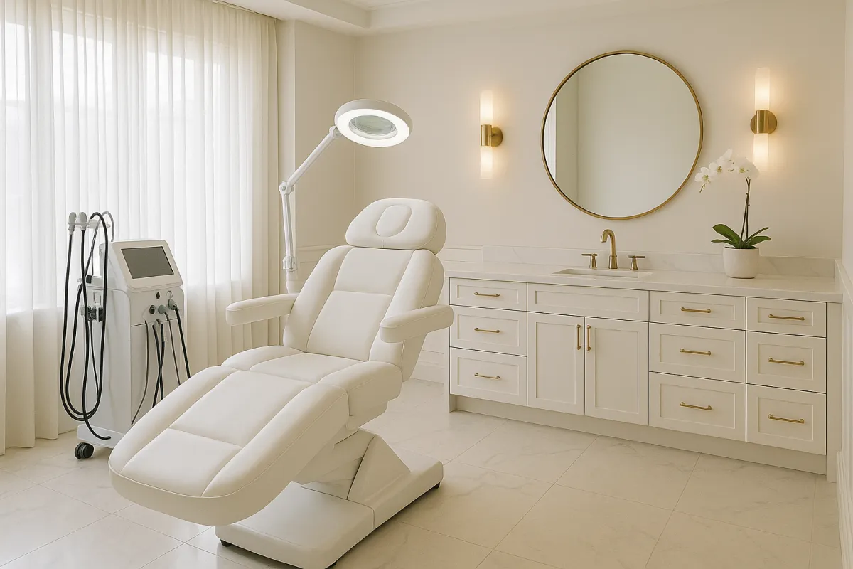 A person sitting in a chair with a laptop and a credit card