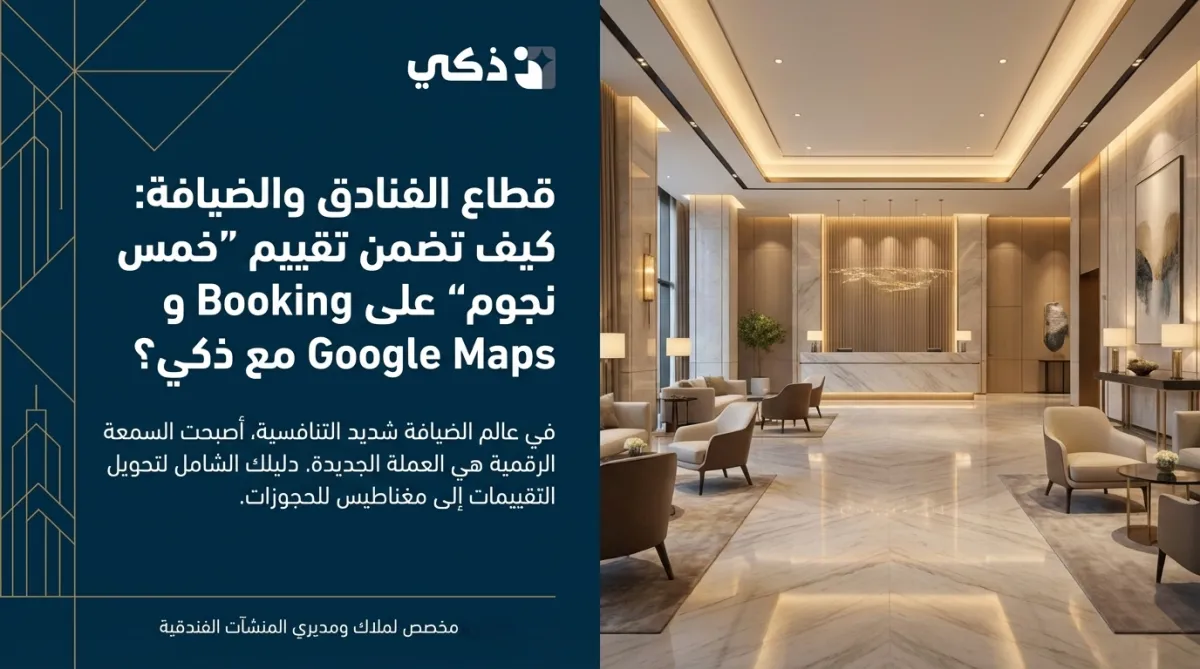 كيف تحصل على تقييم خمس نجوم للفنادق على Google Maps وBooking لزيادة الحجوزات باستخدام منصة ذكي 