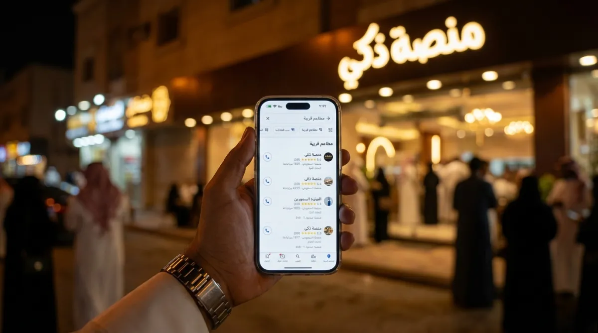 كيف تجعل مطعمك أول اختيار على قوقل ماب عند البحث عن مطاعم قريبة في السعودية