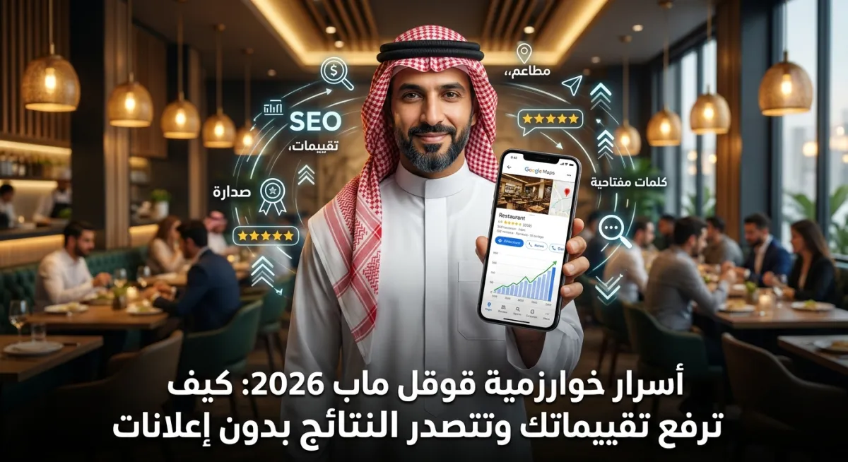 أسرار خوارزمية قوقل ماب 2026: كيف ترفع تقييماتك وتتصدر النتائج دون دفع ريال واحد للإعلانات؟