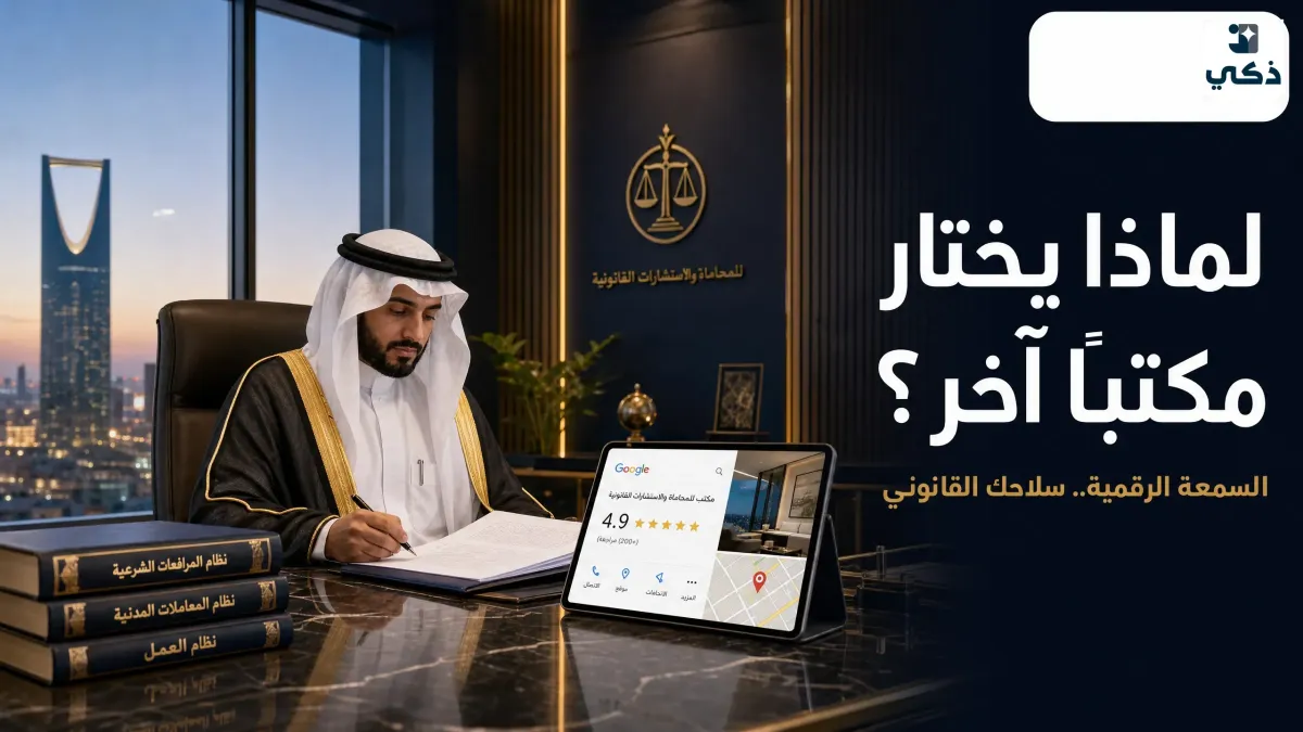 كيف تجذب مكاتب المحاماة موكلين أكثر عبر إدارة السمعة الرقمية وتقييمات جوجل؟