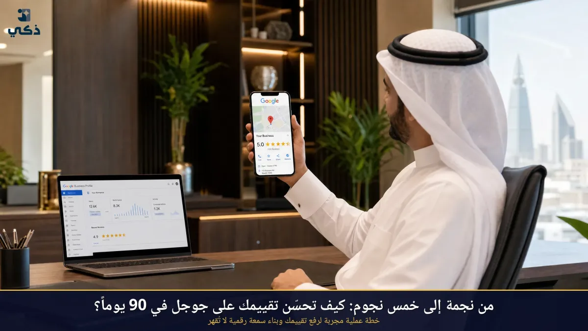 كيف ترفع تقييم قوقل من نجمتين إلى 5 نجوم خلال 90 يوماً وتضاعف عدد العملاء؟