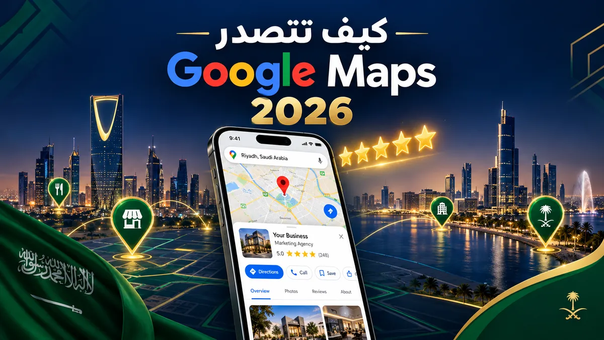 كيف تتصدر Google Maps في السعودية 2026 وتضاعف عملاءك بدون إعلانات