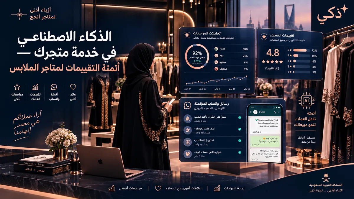 الذكاء الاصطناعي في خدمة متجرك — أتمتة التقييمات لمتاجر الملابس النسائية
