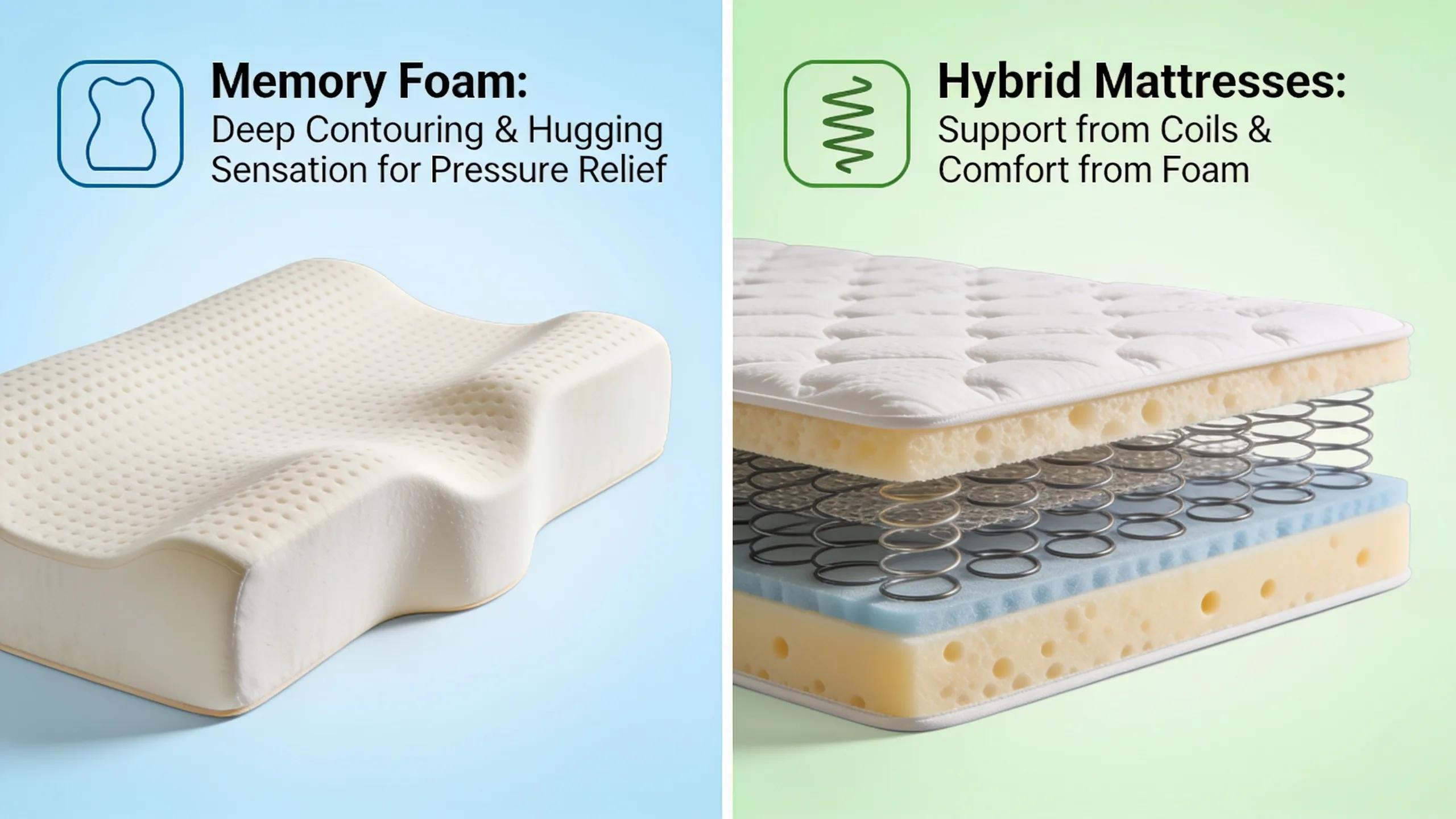 Memory Foam vs. Hybrid Mattress: How to Choose the Right Type