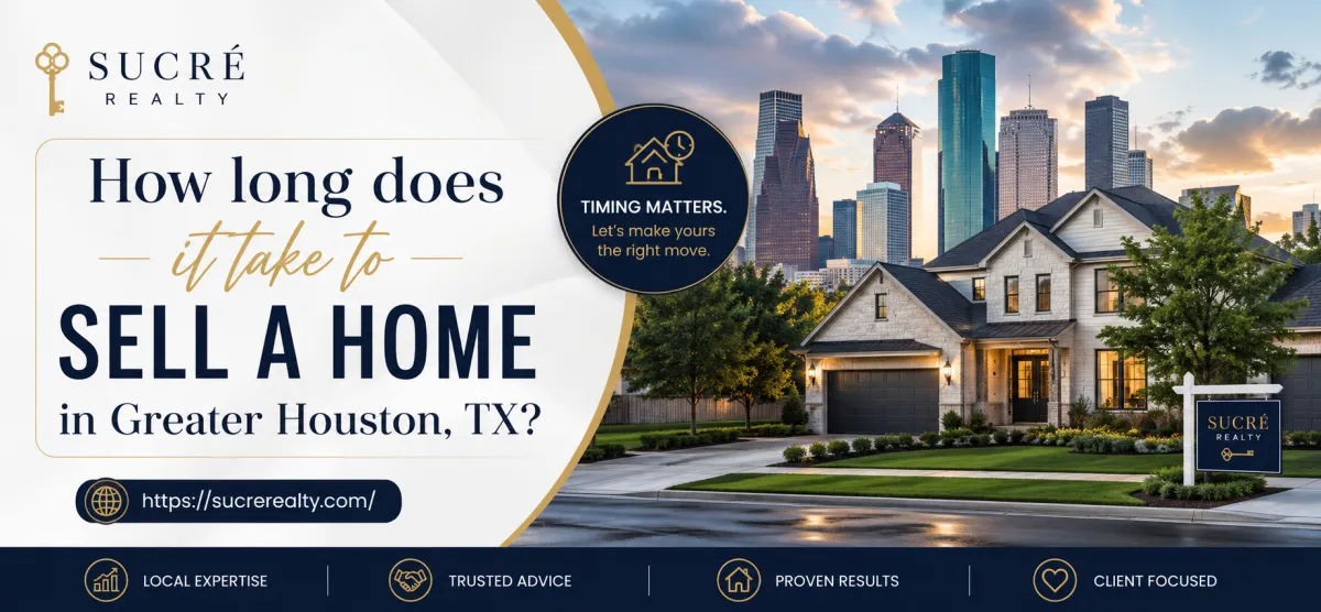 Houston family with real estate agent in front of home for sale