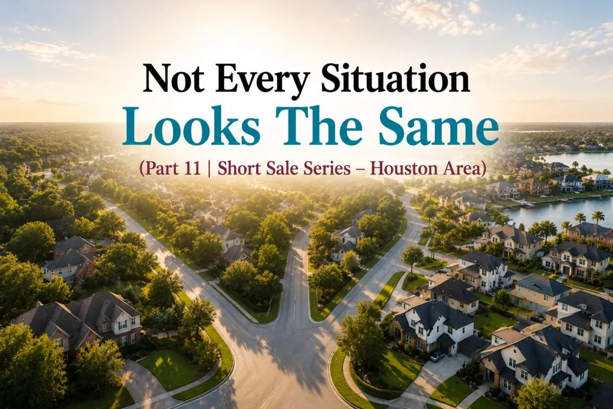 Not Every Situation Looks The Same (Part 11 | Short Sale Series – Houston Area)